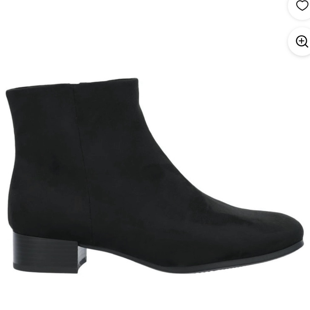 Stylish Black Suede Ankle Boots